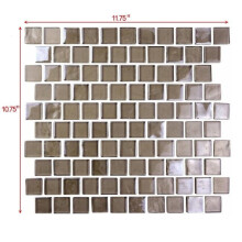 ABOLOS UNBLAN0101-GC Bronze 10.75 in. x 11.75 in. Square Textured Glass Mosaic Pool Tile (10.08 sq.ft/Case)