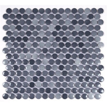 ABOLOS UNBMNTROUND-DG Dark Gray 12 in. x 12 in. Penny Round Porcelain Mosaic Wall Floor Tile(15.68 sq.ft/case)