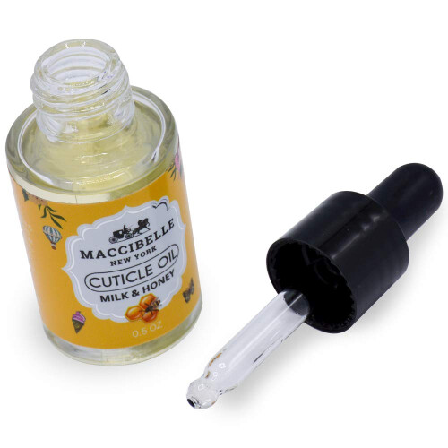 Maccibelle Λάδι Κουτικών 0.5 oz - Θεραπεύει Ξηρές Σκισμένες Κουτίκες (Γάλα & Μέλι) 1