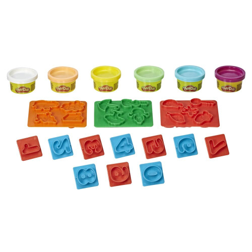Play-Doh Hasbro Play-Doh Fundamentals - 10 Numbers plus Multiple Shape Stamper 1