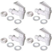 Substituição de Torneira para Dispensador de Água 4 Branca. Spigot Plástico Sem BPA.