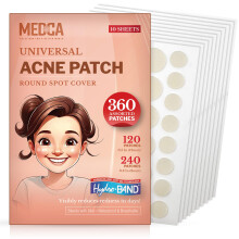 Acne Patches for Face - Hydrocolloid Bandages (360 Count) Pimple Patches for Face in 2 Universal Sizes  Acne Spot Treatment Care for Face & Skin Spot