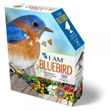 Madd Capp Puzzle Bleuet 300 Pièces Pour 10 Ans et Plus - Bordure Animale Unique, Taille Affiche, Découpe Aléatoire