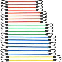 XSTRAP STANDARD 20-teiliges Premium-Bungee-Seile-Sortiment ??inklusive 20 24 30 35 40 Bungee-Seile mit Haken