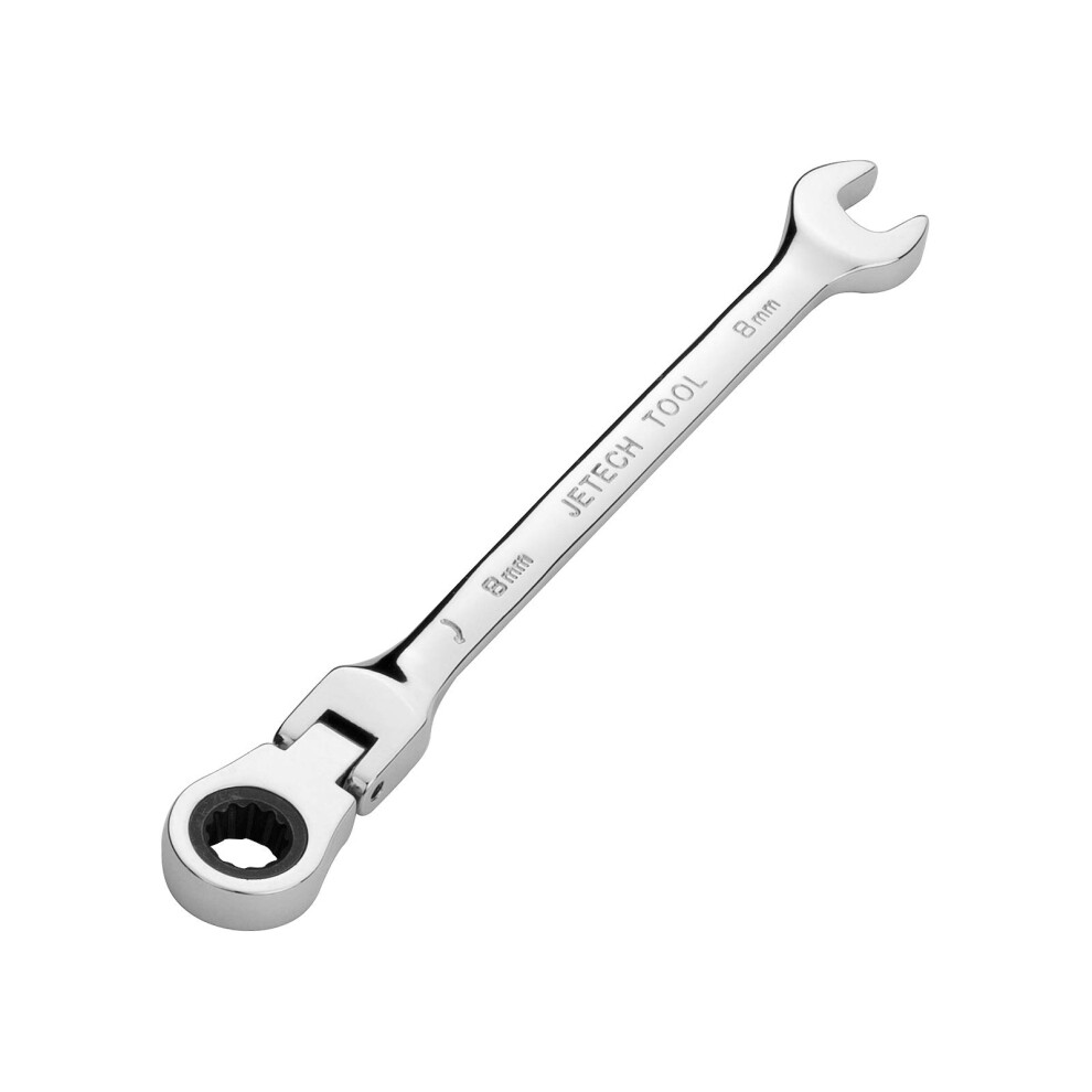 Jetech 8Mm Flexible Head Gear Wrench Industrial Grade Flex Ratcheting 6924982082035