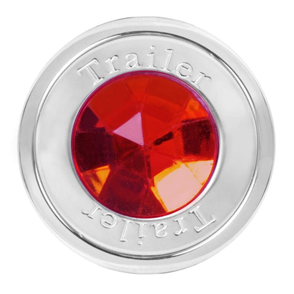 Gg Grand General 95825 Pin Hole Chrome Plated Aluminum Air Knob W/ Red 760479958256