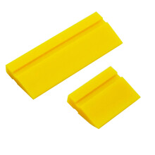 ECOmorning 2-osainen DIY-minikumilasta silikonista ikkunan tummennukseen ikkunalasipeiliin suihkuun - keltainen