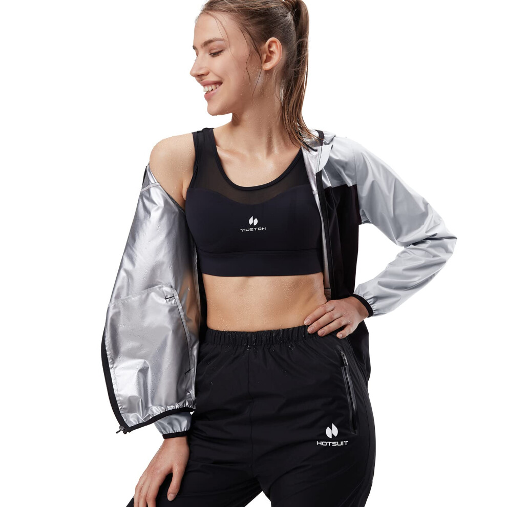 Traje De Sauna Hotsuit Para Mujer, Trajes De Sudor, Gimnasio, Entrenamiento, Ejercicio, Sauna, Ja-image