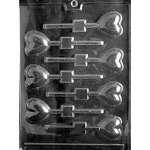 Grandmama's Goodies V069 Ziua ndragosti?ilor de la Valentine Inima mica Lollipop Chocolate Candy Soap Mold cu instruc?iuni exclusive de modelare