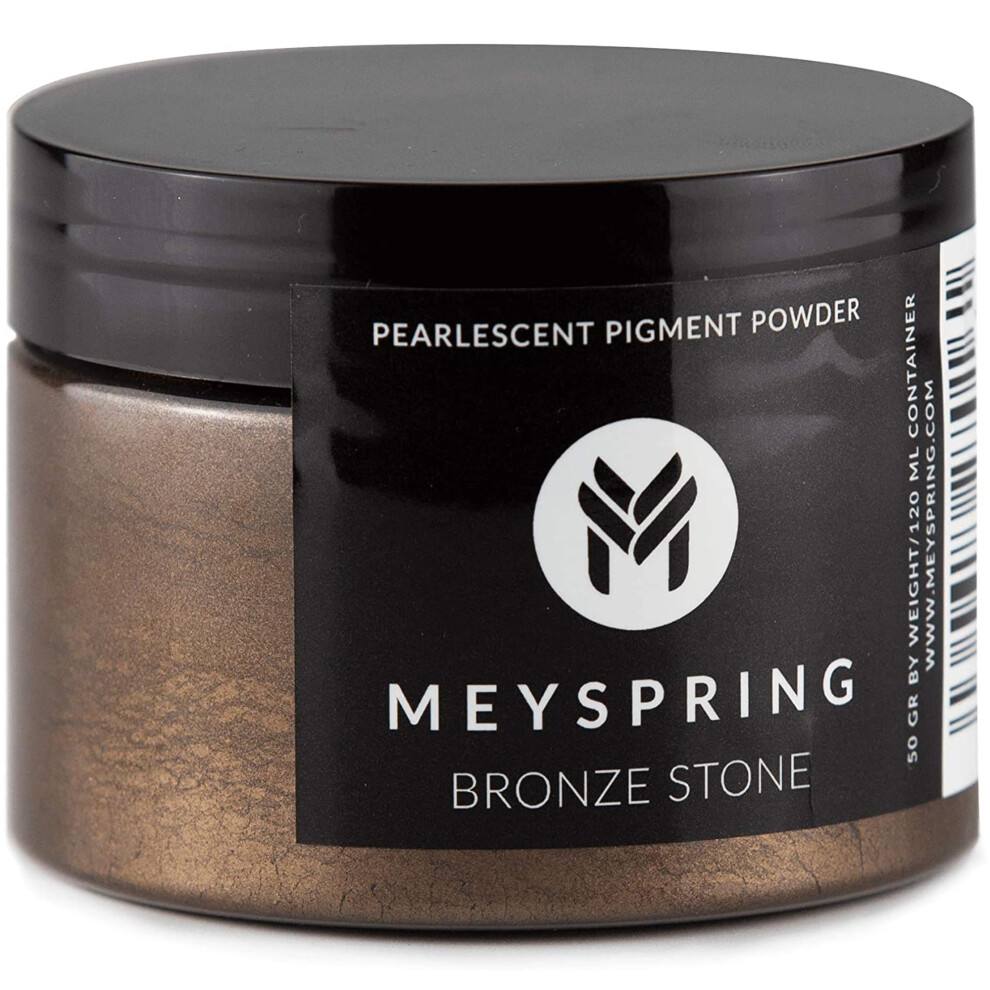 Meyspring Bronze Stone Epoxy Resin Color Pigment - 50G - Mica Powder For Epoxy