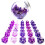 BESCON 35PCS Polyhedral RPG terninger Ametysts Set DND ROL 2