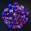 BESCON 35PCS Polyhedral RPG terninger Ametysts Set DND ROL 5