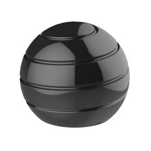 Apqdw Metal Kinetic Desk Toy, 2.17'' Stress Relief Anti Anxiety Desk Fidget Toys for Adults for Office, Optical Illusion Fidget Spinner (55MM, Black)
