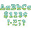 ZITRONENSCHALE BOLD BLOCK 4IN BUCHSTABEN 1