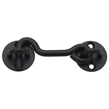 (5 pakkaus) Raswik 4"" Privacy Hook and Eye Saltch Easy Lock navetta ovelle musta