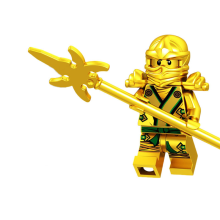 Golden Ninja – Meister des Spinjitzu, Goldener Ninja Modellfigur, Actionpuppe, Geschenk, montiert