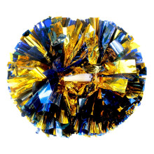 Hooshing 2 Pack cheerleading pom poms bltt och guld med batonhandtag fr Team Spirit Sports Dance Cheering