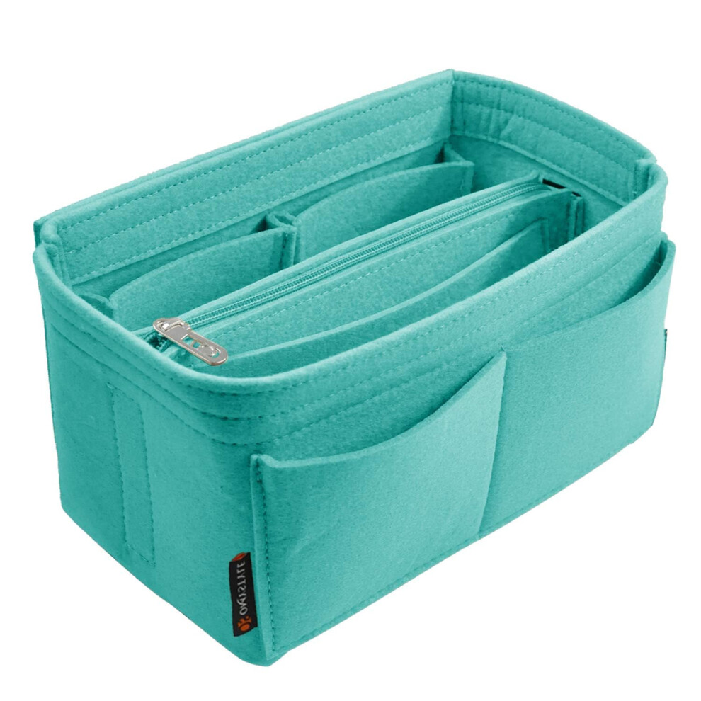 Organiseur De Sac à Main Omystyle Cyan, Grand Format, En Feutre, Pour Sacs à Main, Fourre-Tout Et Sac à Main, Avec 5 Tailles, Compatible Avec Nev-image