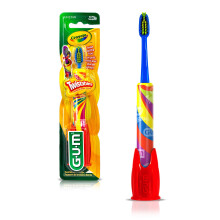 GUM CRayola Twistables Kids Toothbrush med sjov drejende hoved Soft Bristles i alderen 3+
