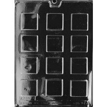 Grandmama's Goodies AO065 Plain Square Mint Chocolate Candy Soap Mold cu instruc?iuni exclusive de modelare (1)