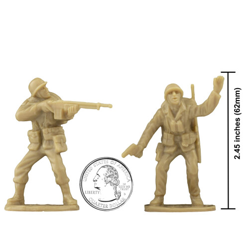 BMC WW2 Iwo Jima Στρατιωτικά Ανθρώπινα Μοντέλα - Ταξινόμηση 36pc Αμερικανών Στρατιωτών 2