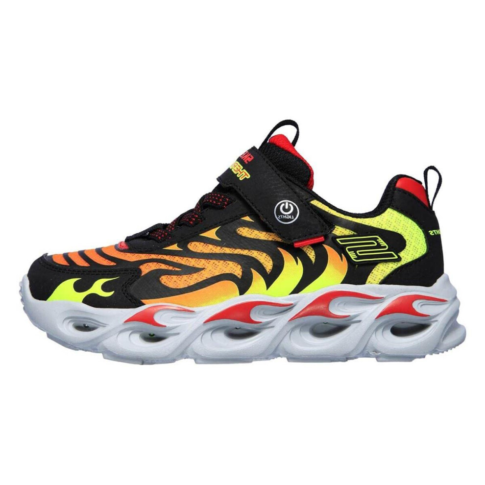 Skechers Kids Boys  S Lighs  Sport Lighted Sneaker  Black/Red 13.5 Lit
