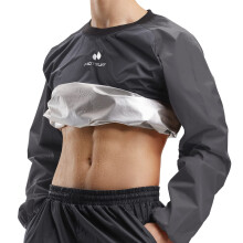 Giacca da sauna HOTSUIT da uomo e da donna, antistrappo, per allenamento in palestra, felpa con cappuccio, grigio, XL