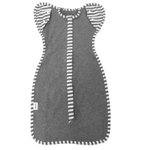 aQuooky Babydeckensack mit freiem Design, bergang zu freien Armen, tragbar fr neugeborene Mdchen und Jungen im Alter von 6 bis 9 Monaten, graue Fa