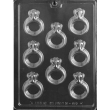 Bedstemors godbidder W076 Forlovelsesring Chokolade Slik-s?beform med eksklusiv st?bevejledning (1)