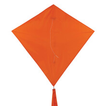 In the Breeze 3298 - Tangerine 30 Inch Diamond Kite - Solid Orange  Fu