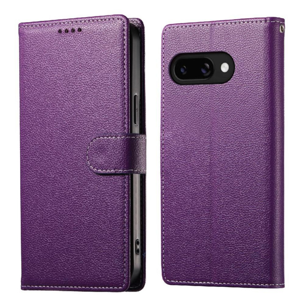 (Purple) Case For Google Pixel 9A Shockproof Card Slots Magnetic Closure Daily Use Purple 764490290340