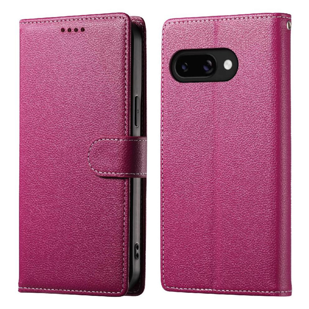 (Pink) Case For Google Pixel 9A Shockproof Card Slots Magnetic Closure Daily Use Pink 764490290371