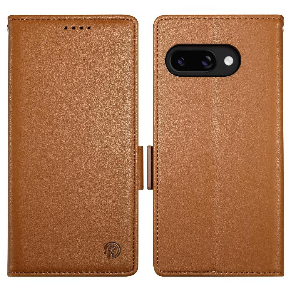 (Brown) Flip Case For Google Pixel 9A Wallet Flip Business Card Slots Daily Use Brown 764490291293