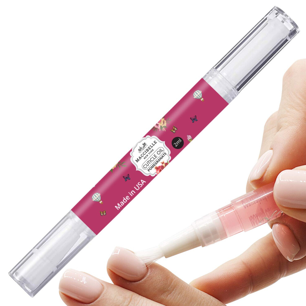 Maccibelle Pomegranate Pure Cuticle & Nail Oil Pen 2Ml Heals Dry Cracked Cuticles.
