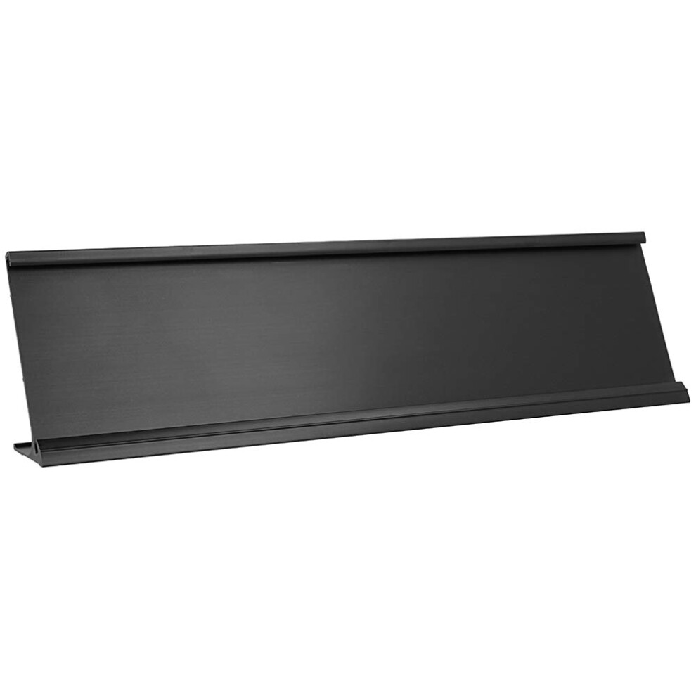 Porte-nom en aluminium 2"""" x 8"""" pour bureau - Porte d'entreprise de bureau S