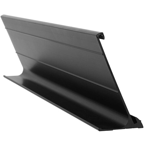 Κρα holder ονομάτων αλουμινίου 2" x 8" για γραφείο - Μαύρο 1