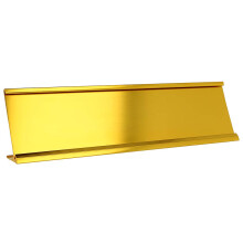 Držák jmenovky z hliníku 2" x 8" na stůl - Držák na kancelářské dveře - Zlatý