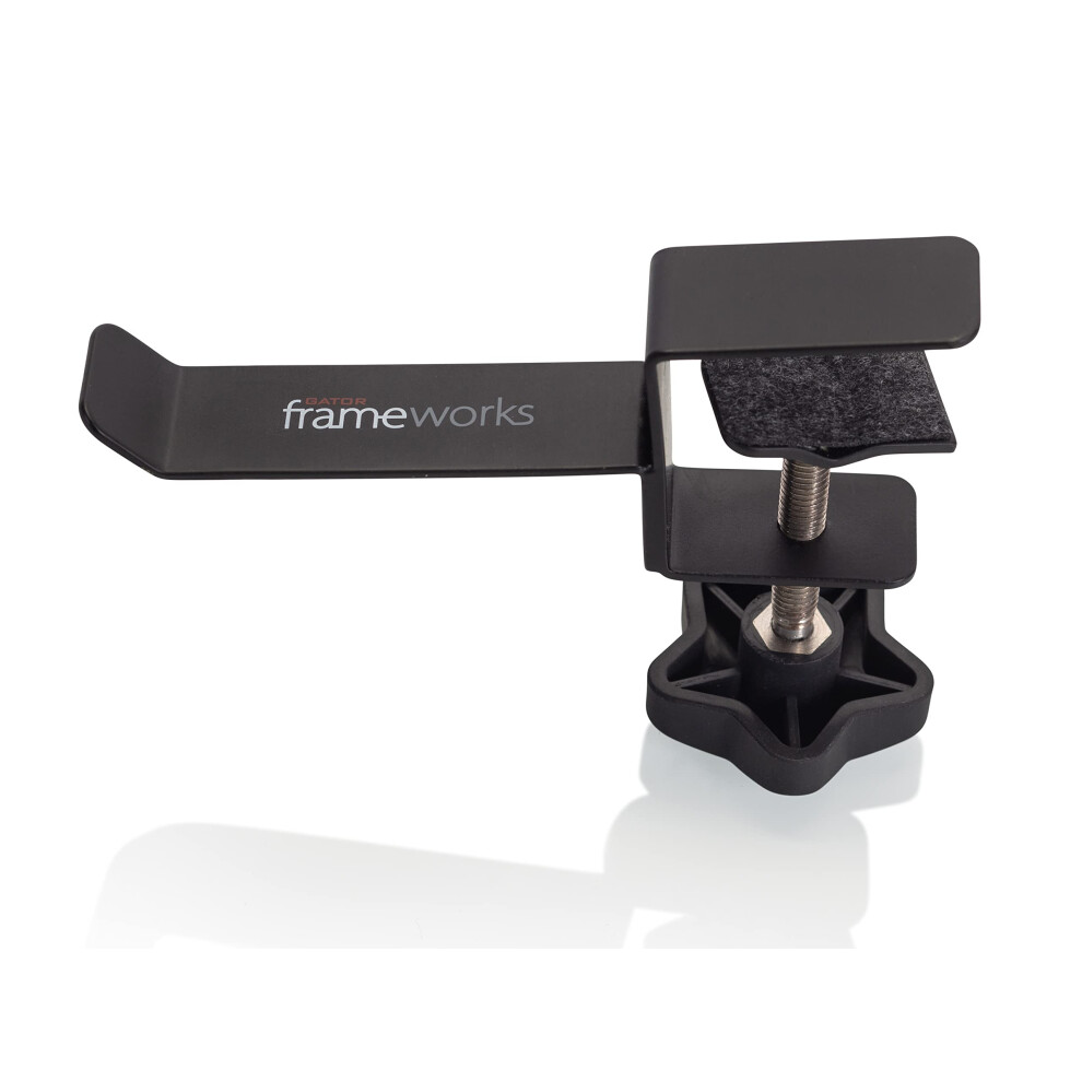 Gator Frameworks Cases Frameworks Headphone Hanger For Desks (GFW-HP-HANGERDESK) Black Small