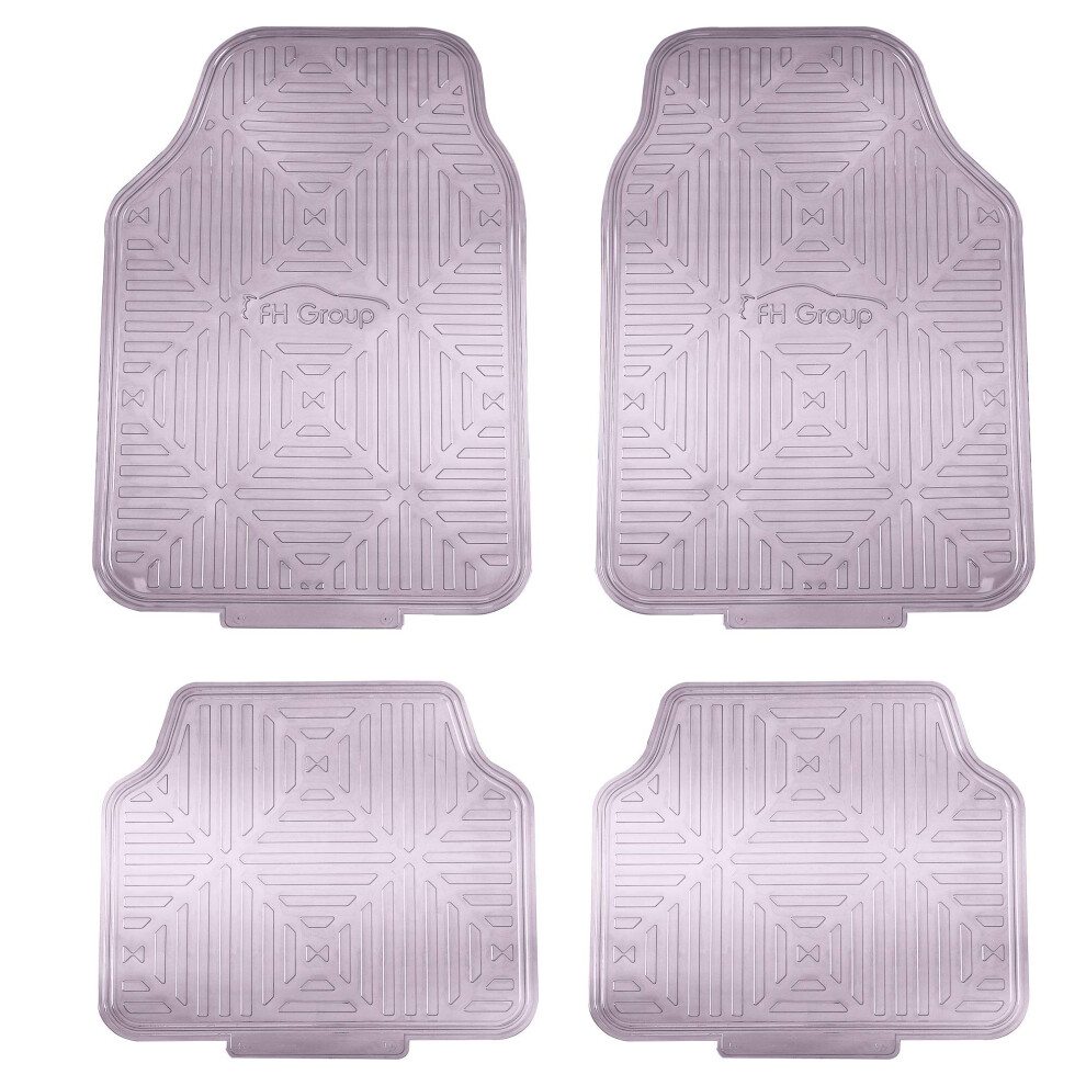 Fh Group Automotive Floor Mats - Heavy-Duty Metallic Rubber Floor Mats 842319125896