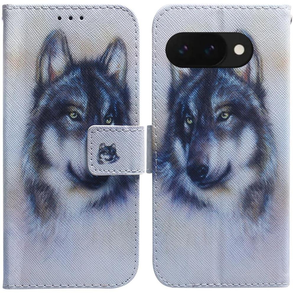 (C1 ) Flip Case For Google Pixel 9A Painted Card Slots Wallet Pu Leather Magnetic Closure 764490291903