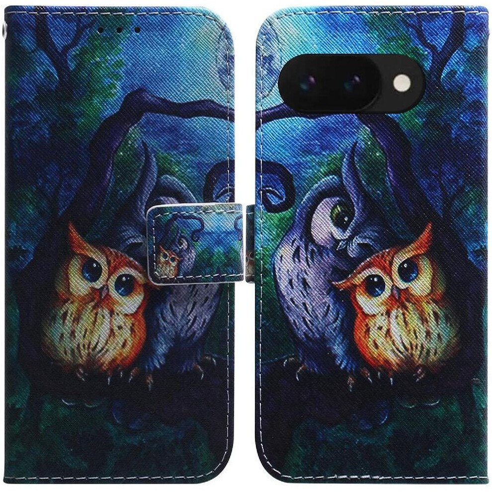 (C2) Flip Case For Google Pixel 9A Painted Card Slots Wallet Pu Leather Magnetic Closure 764490291910