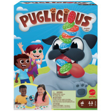 Mattel Games Puglicious Kids Game Hondenkoekjes-Stapeluitdaging met H