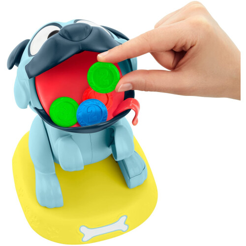 Mattel Games Puglicious Παιχνίδι, Πρόκληση Στοίβαξης Λιχουδιών με Πεινασμένο Κουτάβι 2