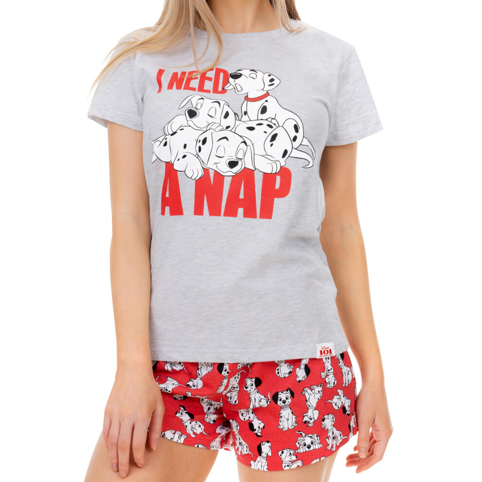 Disney Pajamas WomenA 101 Dalmatians Pajama Set  Short Summer Pjs grey