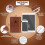 Libro delle password Clever Fox con schede. Indirizzo Internet e password Orga 3