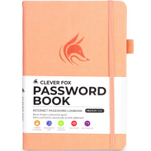 Clever Fox Wachtwoordboek met tabbladen. Internetadres en wachtwoordorganisatie