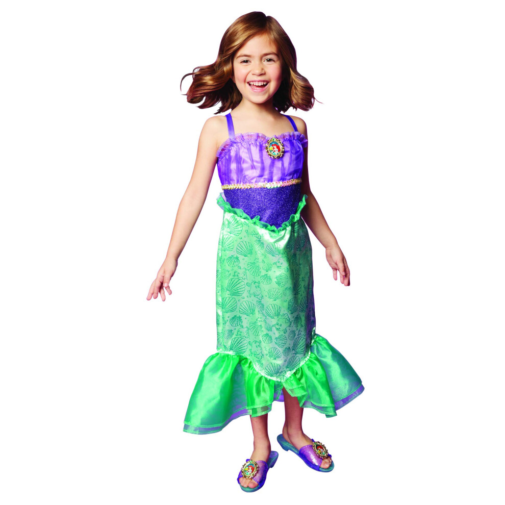 Disney Unisex Kids Princess Ariel Dress Costume For Girls Perfect For Party Hall