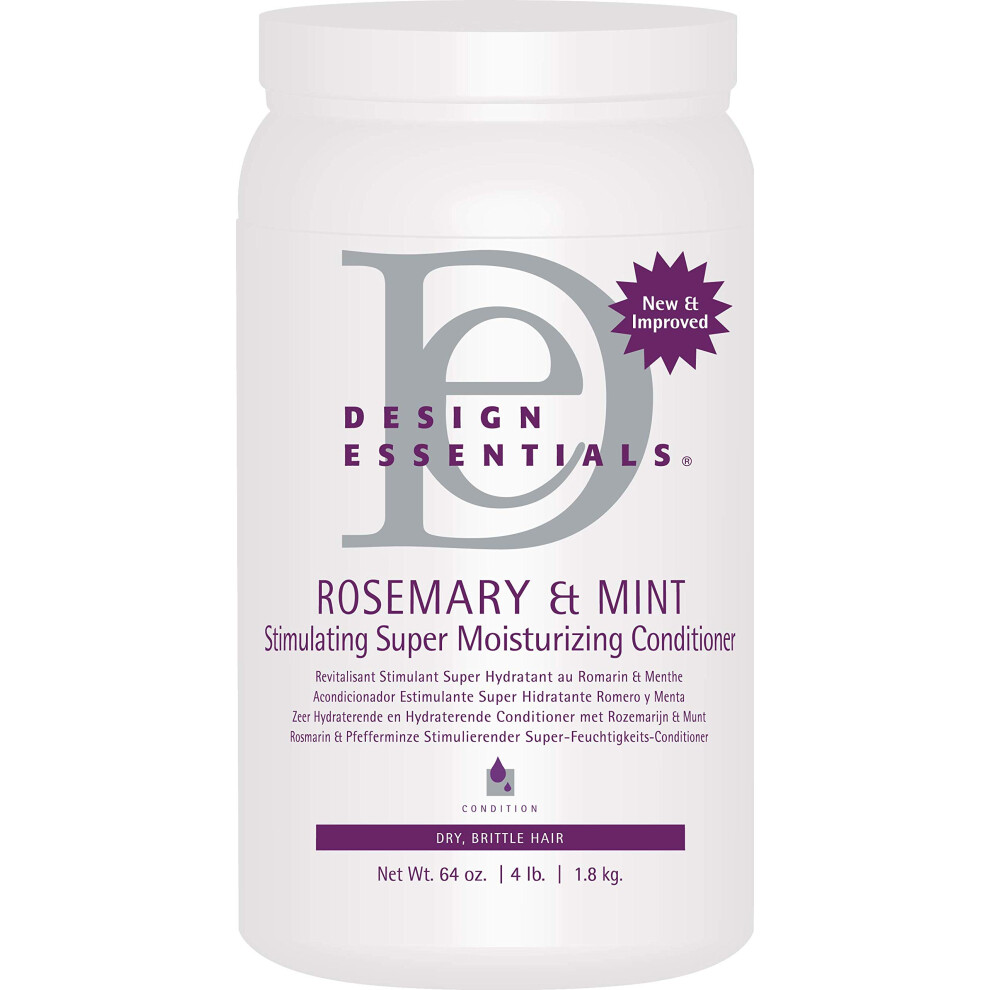 Design Essentials Rosemary & Mint Stimulating Super Moisturizing Conditioner 4 Pound (Pack Of 1)
