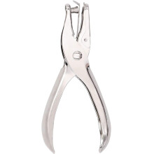 Jeemitery 1/8 Zoll kleiner Mini-Papierstanzer in winziger Kreisform aus Metall mit einem Handloch und 8-Blatt-Stanzkapazitt fr Etiketten, Kleidung,