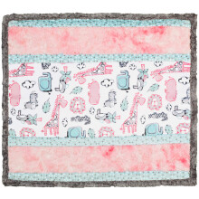 Shannon Fabrics Shannon Minky Kuschelset Wee Ones Lion Around Pink